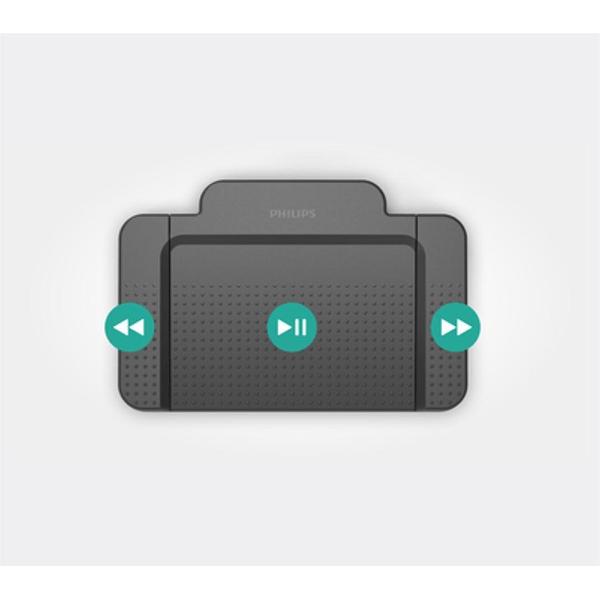 Philips ACC2320 Voetschakelaar, USB, 3-posities, US versie