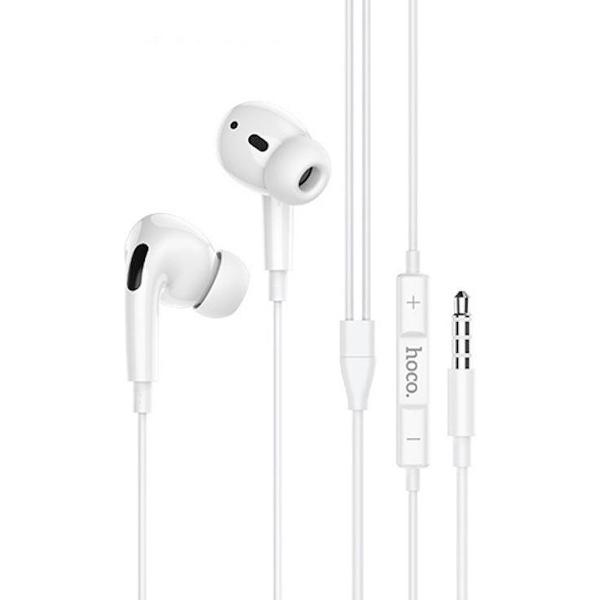 HOCO M1 Pro - In Ear Oordopjes - Oortjes met draad en microfoon - 120cm kabel - Wit