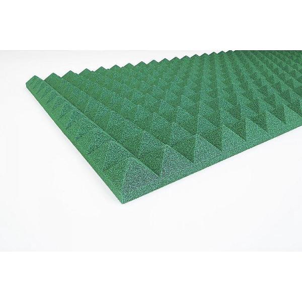 Geluidsisolatie Piramide Groen Gekleurd 100x50x3cm