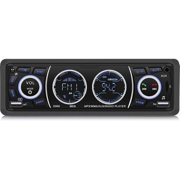 TechU™ Autoradio T65 – 1 Din + Afstandsbediening – Bluetooth – AUX – USB – SD – FM radio – RCA – Handsfree bellen