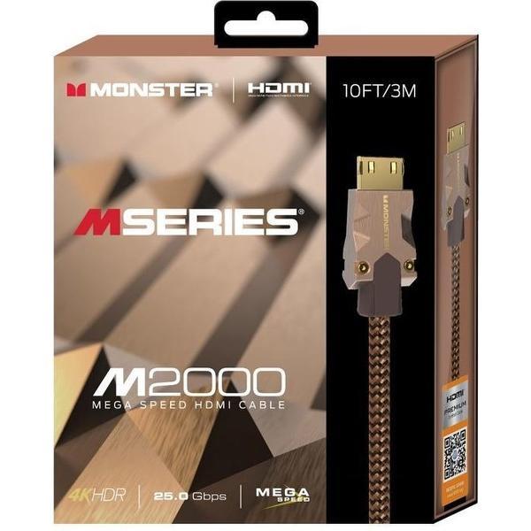 Monster M series M2 UHD High Speed HDMI Kabel - Ethernet - 25Gbps - 3m