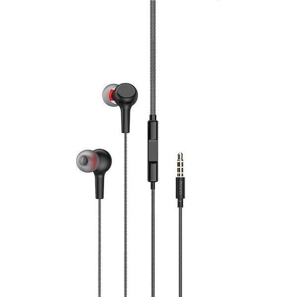 HOCO M78 El Placer - In Ear Oordopjes - Oortjes met draad en microfoon - 3,5mm Jack aansluiting - 120cm kabel - Zwart