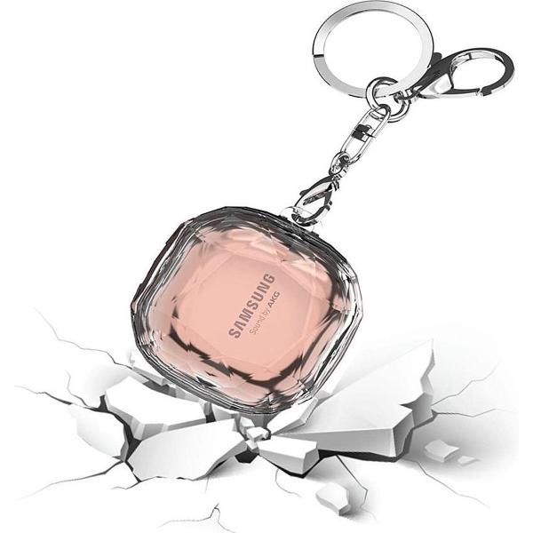 Luxe 3D Crystal Hard Case Hoesje Voor Samsung Galaxy Buds Live / Pro Draadloze Oordopjes - Hard Case Cover Protector - Travel Beschermhoes - Reis Opberghoes Shell Beschermer Hoes - Transparant