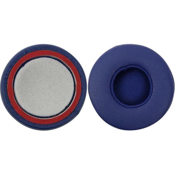 Luxe Lederen Oorkussen Set Voor Beats By Dr. Dre EP - Vervangende Koptelefoon Earpads - Oor Kussens - Ear Pads - Oorkussens Met Noise Cancelling Memory Foam Binnenlaag - Blauw