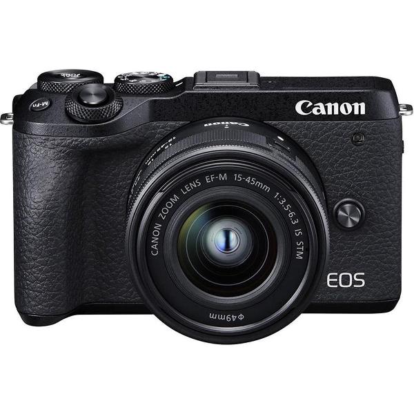 Canon EOS M6 Mark II + EF-M 15-45mm - Zwart