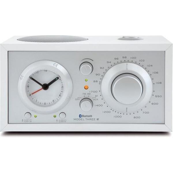 Tivoli Audio - Model Three - Wekkerradio met FM/AM, Bluetooth en USB - Wit / Zilver