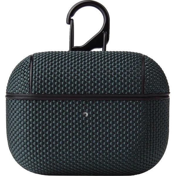 Airpods Pro Hoesje – Nylon Hard Case – Donkergroen