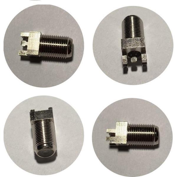 F-connector female voor printplaat | verpakt per 1 stuk