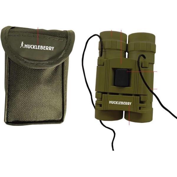 Kikkerland – Huckleberry Verrekijker – Natuur – Buitenspeelgoed - Buitenspelen – Met opbergtas – 8x21 Zoom