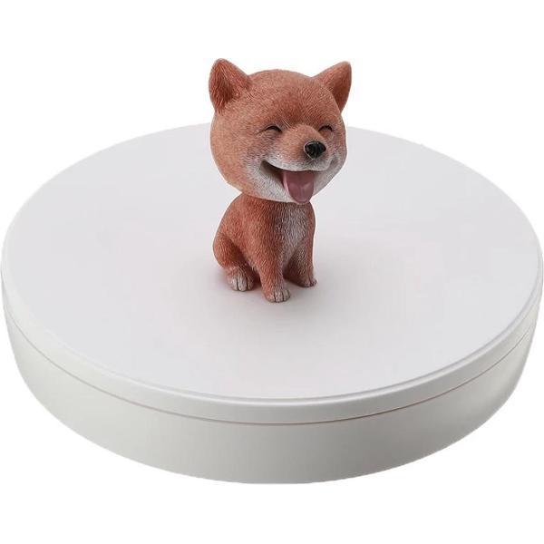 Elektrisch draaiplateau /draaitafel voor productfotografie - Wit - Diameter 22cm - Belastbaar tot 5kg