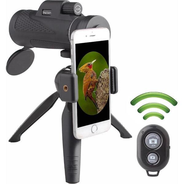 Draagbare Monoculair Verrekijker Mono 2021 - Verrekijker Telescoop - Spotting Scope - Met Clip & Tafelstatief & Afstandsbediening - Enkelvoudige verrekijker
