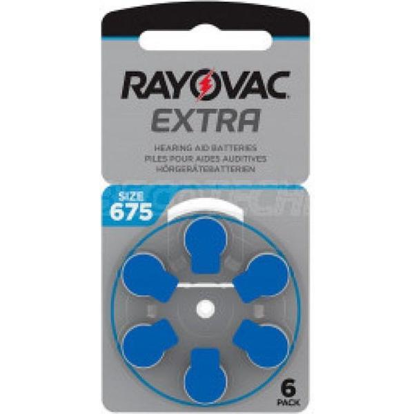 Rayovac Extra Advanced size 675 (blauw) gehoor apparaat knoopcel batterij 2 blisters a 6 stuks