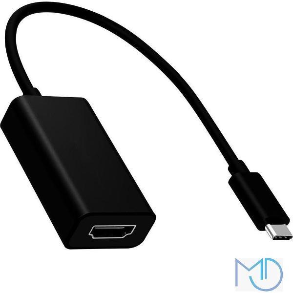 Snelle 3.1 Usb Type C Naar HDMI Adapter | USB-C HUB 4K | Type-c to HDMI converter |Thunderbolt 3 | Compatible Apple Macbook | Chromebook | IMAC | Surface | XPS | Dell | Lenovo | Samsung | HP |Zwart
