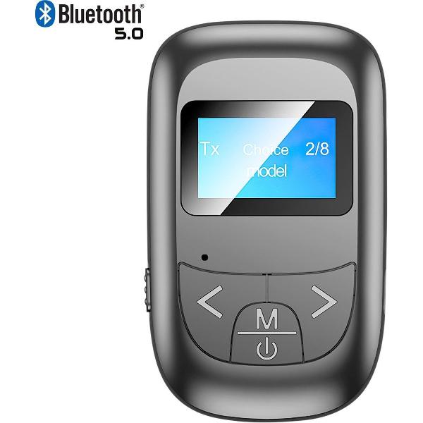 Bluetooth transmitter - Bluetooth receiver - 2 in 1 Bluetooth ontvanger en zender - Bluetooth 5.0 - inclusief benodigde kabels