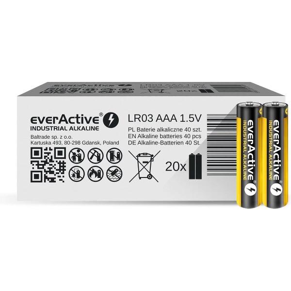 40x everActive Industrial alkaline AAA batterijen