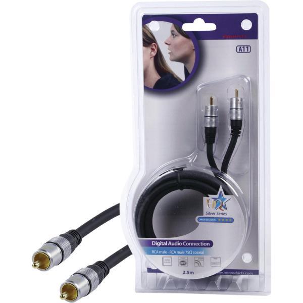 HQ hoge kwaliteit RCA aansluitkabel 2.50 m