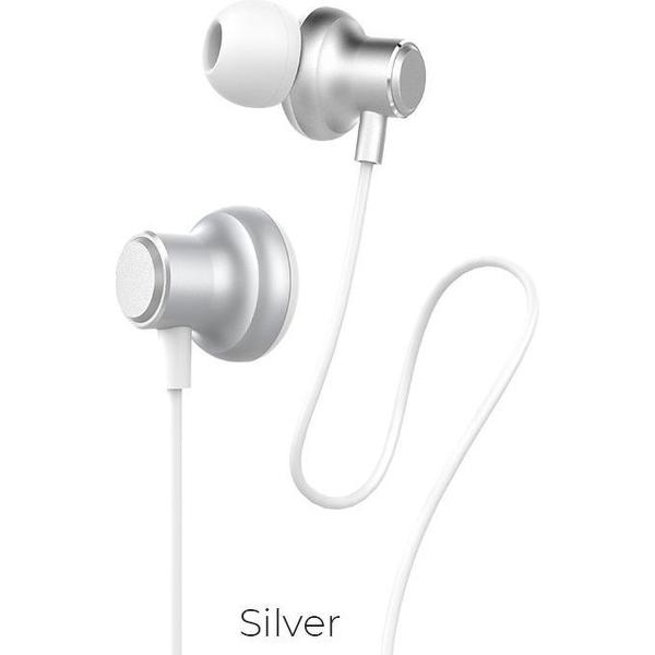 Hoco - in ear oordopjes - Oortjes met draad en microfoon - Wit