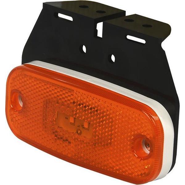 Zijmarkeringslamp 10-30V oranje 110x45mm LED met houder