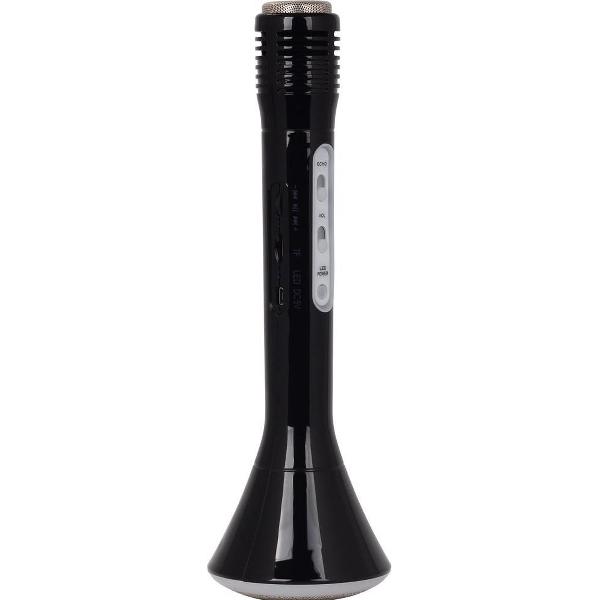 Shall karaoke microfoon met speaker en bluetooth zwart