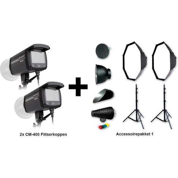 Bresser flitsset: 2x CM-400 + Actiepakket 1