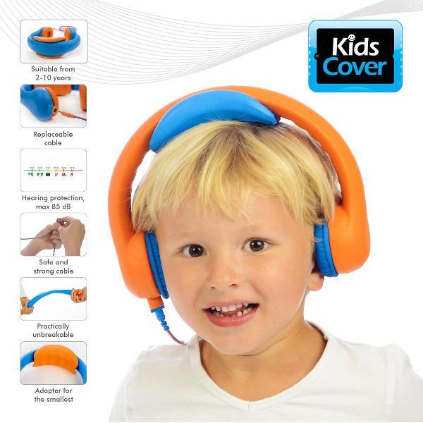 KidsCover Safe 'n Sound Kinderkoptelefoon Oranje