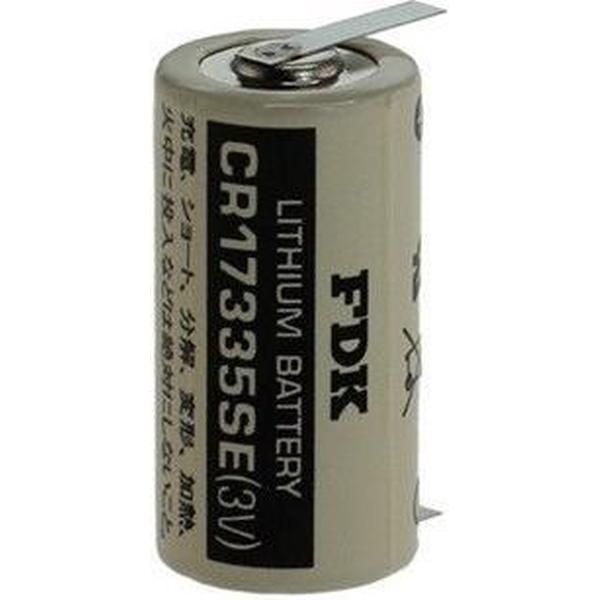 1 Stuk - FDK CR17335SE-T1 lithiumbatterij 3V 1800mAh - met soldeerlippen