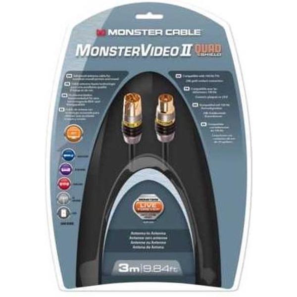 Monster kabel Quadshld Anten. 3m.