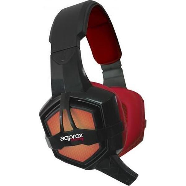 Approx appGH10 2x 3.5 mm Stereofonisch Hoofdband Zwart, Rood hoofdtelefoon