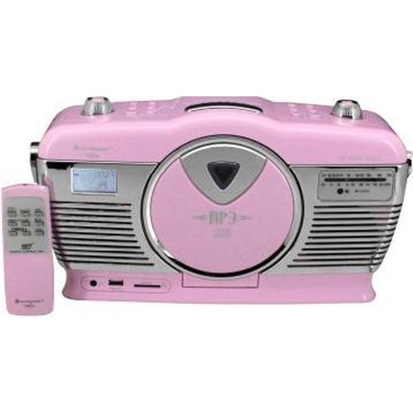 Soundmaster RCD1350PI Radio-CD Retro Draagbaar - Roos