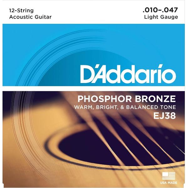 A-Git.snaren 10-47 12-String EJ38 Phosphor Bronze
