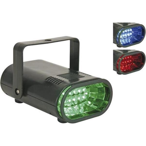LED Stroboscoop met RGD-Leds - Compact - Zwart
