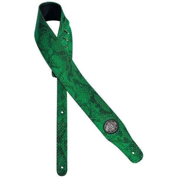 Gitaarriem Cobra Series Snakeskin Groen GST-205-GN Gaucho