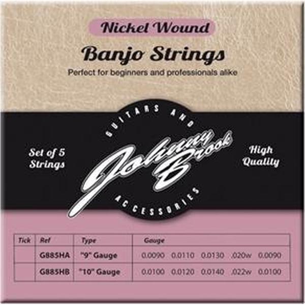 Set van 5 Nickel Wound Banjo Snaren