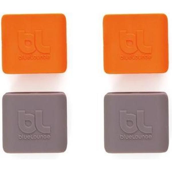 Bluelounge CableClip Medium Kabelhouders Grijs en Oranje