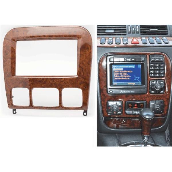 2-DIN MERCEDES-BENZ S-klasse (W220) 1998-2005 (Wooden) frame Audiovolt 11-410