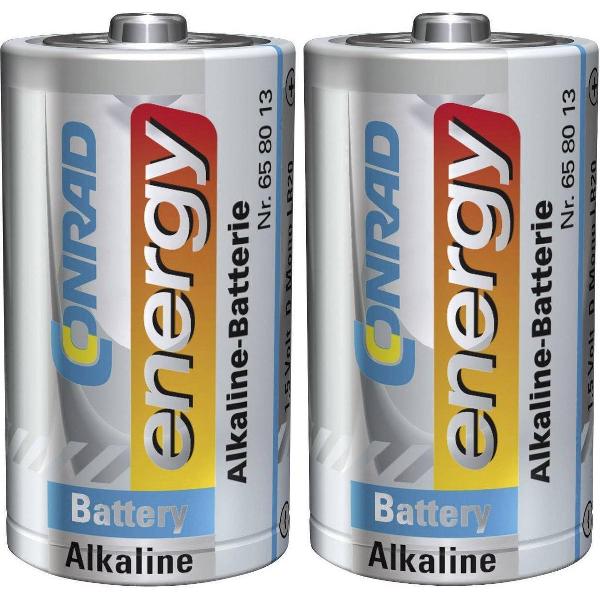 D batterij (mono) Conrad energy LR20 Alkaline 1.5 V 2 stuk(s)