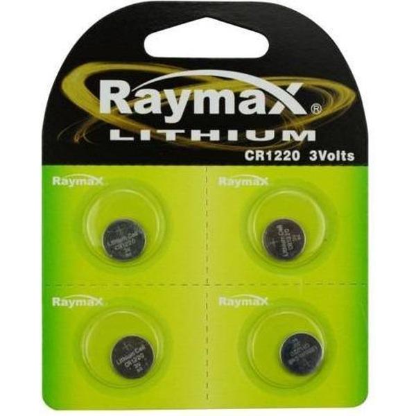 Raymax Lithium 3V knoopcel CR1220 - 4 Stuks