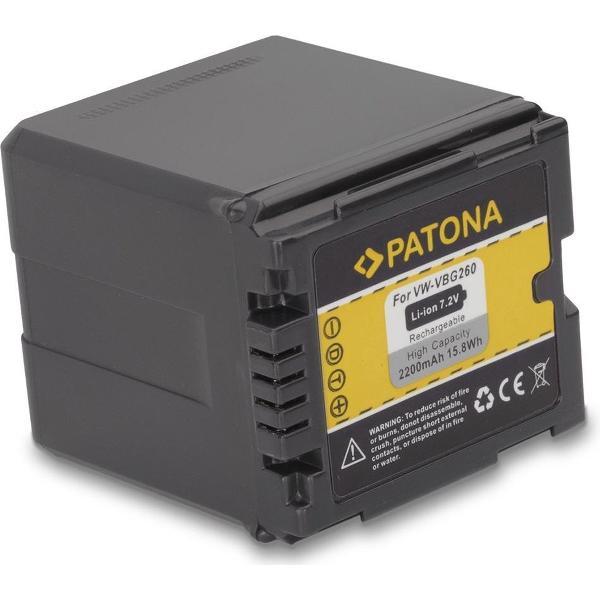 PATONA Battery for Panasonic VW-VBG260 compatible to VW-VBG070 VW-VBG130