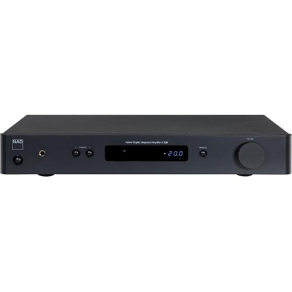 NAD C 328 Hybrid Digitale versterker met Bluetooth - 2x 50W - Zwart