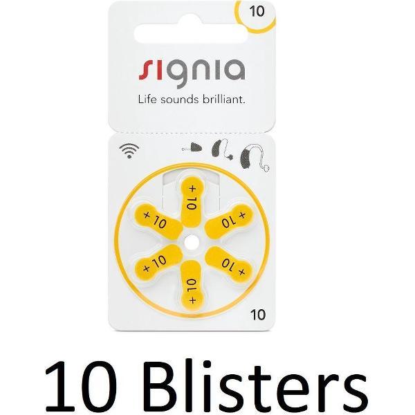 60 Stuks (10 Blisters a 6 st) Siemens Signia Hearing Aid 10MF