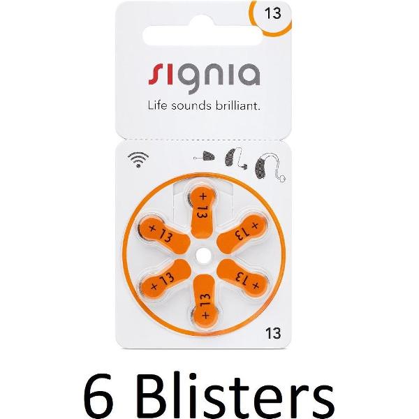 36 Stuks (6 Blisters a 6 st) Siemens Signia Hearing Aid 13MF