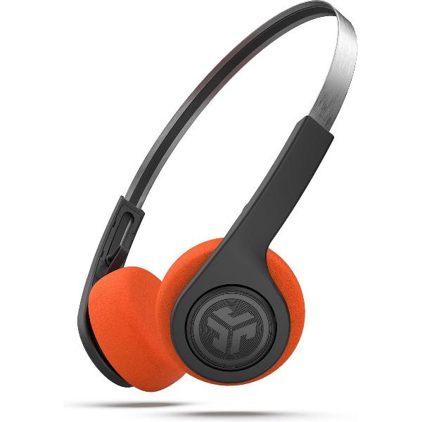 JLab Audio Rewind Wireless Retro - Draadloze Bluetooth On-ear Koptelefoon - Zwart/Oranje