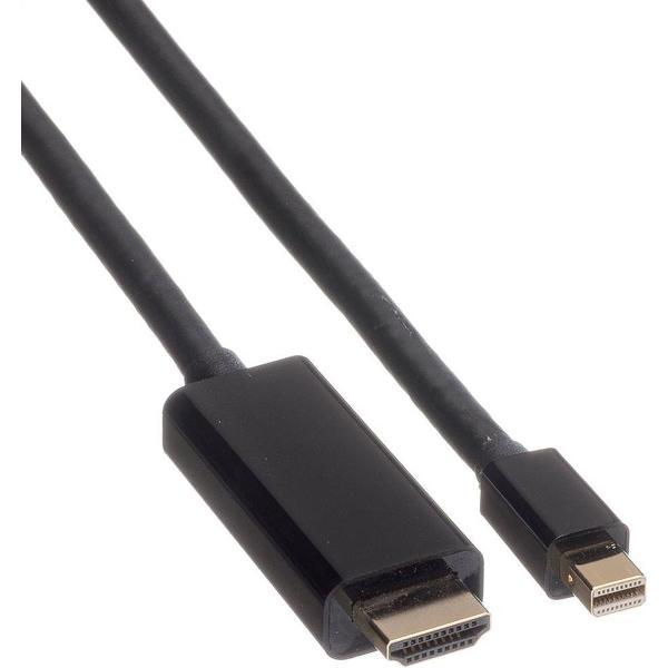 ROLINE 11.04.5795 video kabel adapter 1 m Mini DisplayPort Zwart
