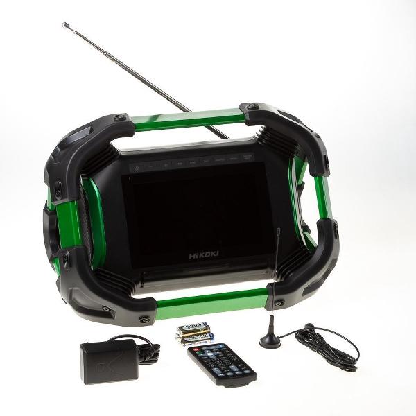 HiKOKI UR18DSMLW4Z 18V Li-Ion accu bouwradio incl. ingebouwde TV