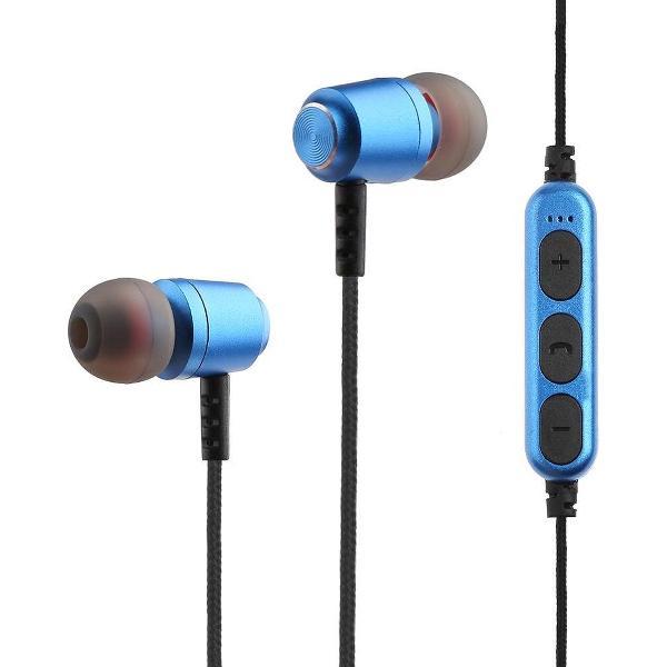 Bluetooth in-ear draadloze sport oordopjes iPhone / Samsung / Huawei / bluetooth- in ear sport oortjes - MS-T15 blauw
