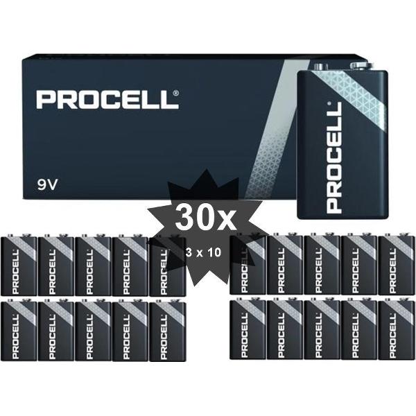 PROCELL 9V Alkaline E-Block / 6LP3146 - 30 Stuks (3 pakjes a 10st) -