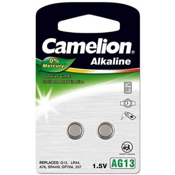 Camelion Knoopcelbatterij Lr44/a76 Alkaline 1.5v 2 Stuks