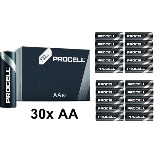 PROCELL AA LR6 1.5V penlite - 30 Stuks (3 pakjes a 10st) -