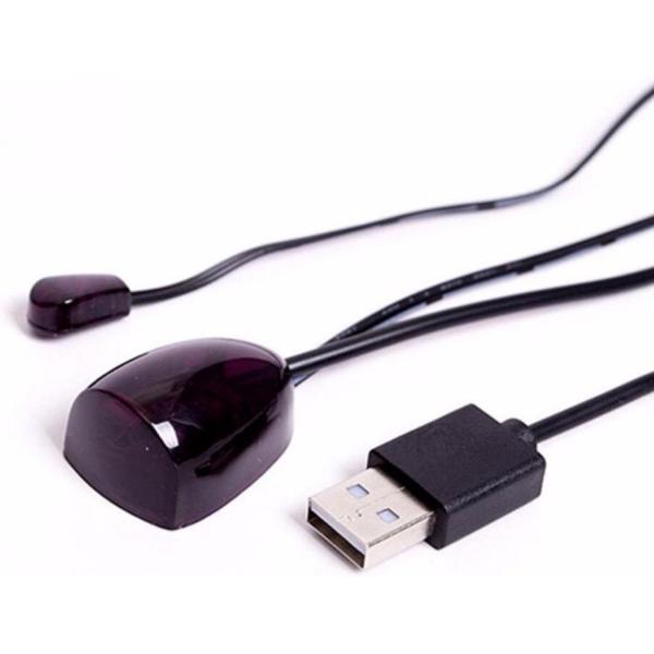 WiseGoods - Premium Infrarood Afstandsbediening verlenger - Afstandsbediening Reciever Ontvanger en Transmitter set - Met USB adapter - Extra Kleine Ontvanger