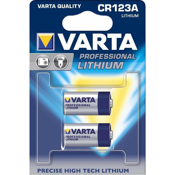 Varta, CR123A Fotobatterij 3 V 1600 mAh - 2 stuks